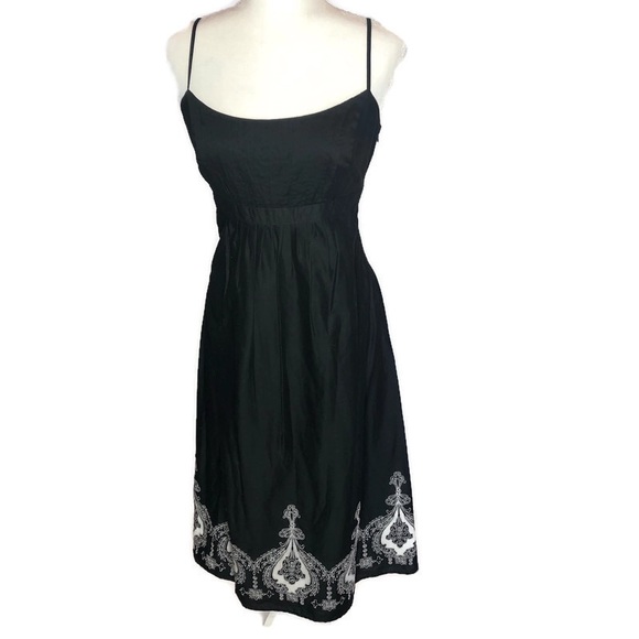 black cotton sundress